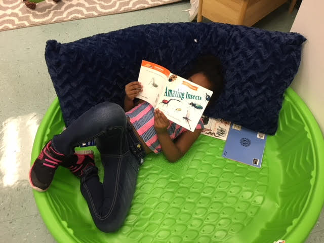 Reading in a kiddie pool