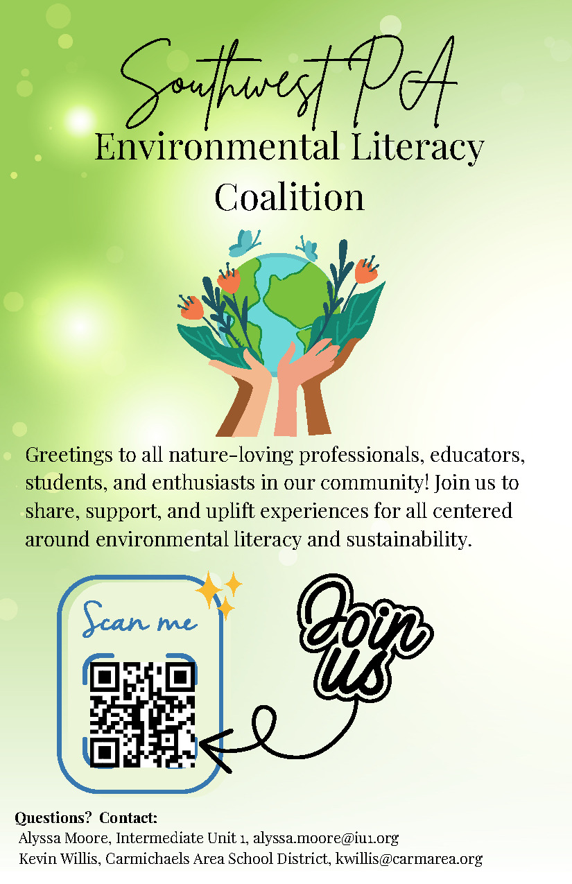 Southwest PA Environmental Literacy Coalition flyer