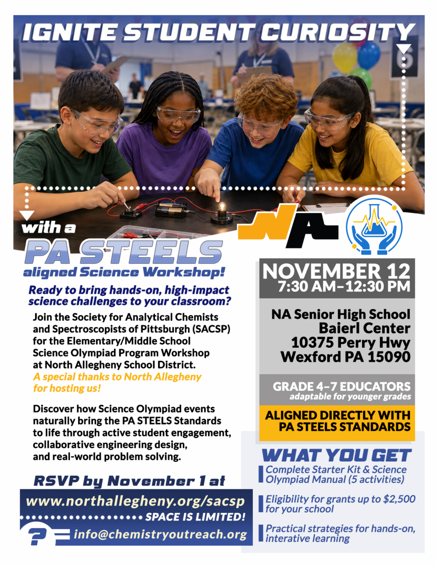 Elementary/ Middle School Science Olympiad Program Workshop